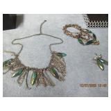 MATCHING FASHION NECKLACE, BRACELET AND EAR RINGS