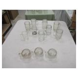 QTY (12) GLASS MUGS