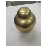 VINTAGE JURDINIERE WITH LID-BRASS? 10" TALL