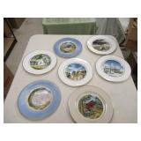 QTY (7) AAA MOTOR CLUB OF IOWA COLLECTOR PLATES