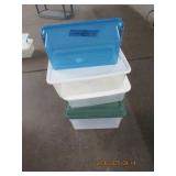 QTY (4) SMALL TOTES
