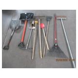 LOT OF LONG HANDLED TOOLS