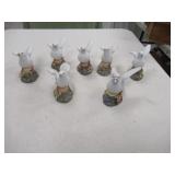 QTY (7) DOVE COLLECTION 5 1/2" TALL