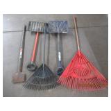 LOT OF LONG HANDLED TOOLS