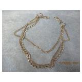 HEAVY (3) CHAIN FASHION NECKLACE