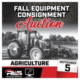 Fall Equipment Consignment Auction Agricultural Equipment Ring