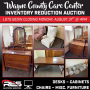 Wayne County Commissioners Care Center Inventory Reduction Online Only Auction