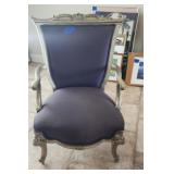 Elegant Eggplant Armchair