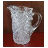 Pressed Glass Antique Pitcher