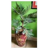 Tall Vase with silk arrangement