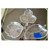 Set of Leaf Glass Servers