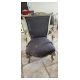 Elegant Eggplant Armchair