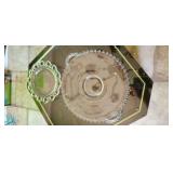 2 Glass Serving platters