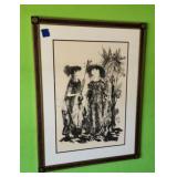 Large Art piece 'The Sisters' by Gertrude Barrer