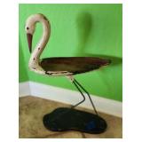 Wood Carved Pond Bird Table