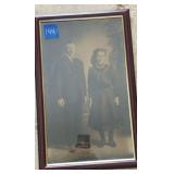 Two Antique Photos in Frame