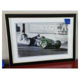 Black and White Photo Grand Prix Race