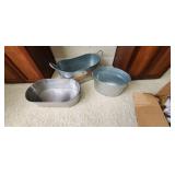 Ice Bucket with bottle opener, and 2 metal buckets