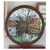 Large Decorative Metal Art Mirror