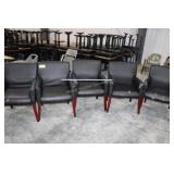 5 Black Office chairs