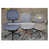 3 desk chairs
