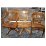 3 Wooden Chairs