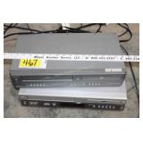 2 VCR/DVD players