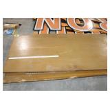 2 heavy wooden doors