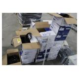 17 boxes Provision cameras, cables, boxes