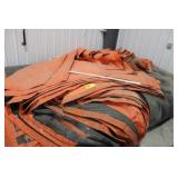 Orange & Black tarps