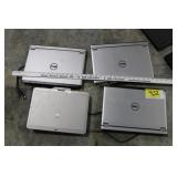 3 Dell laptops 1 HP laptop
