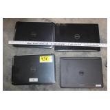 4 Dell Laptops - condition unknown