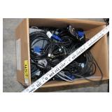 Box of misc computer cords
