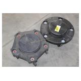 2 garbage can rollers