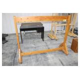 Rolling coat rack 62" long