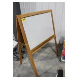 Whiteboard chalkboard combo easel