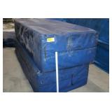 2 blue sport mats