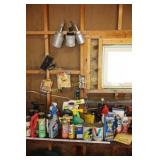 Misc garage liquids and spray guns