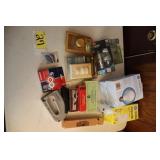light bulbs, stapler, switches, etc