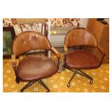 Vintage chairs (3) and shelf