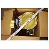 Pyrex & tin pans made in Poland, etc