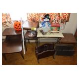 Side tables, magazine racks, decor