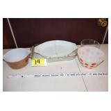 Fireking Pokadot bowl, pyrex