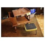 side table and step stool