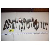 Silver plated utensils- mainly W M Rogers A-1plus