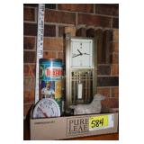 Tinker toys, clock, etc