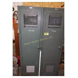 2 heavy duty metal lockers - great storage