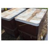 Pair of retro metal cabinets