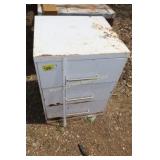 Metal cabinet & contents