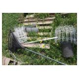 Misc garden fence & grates